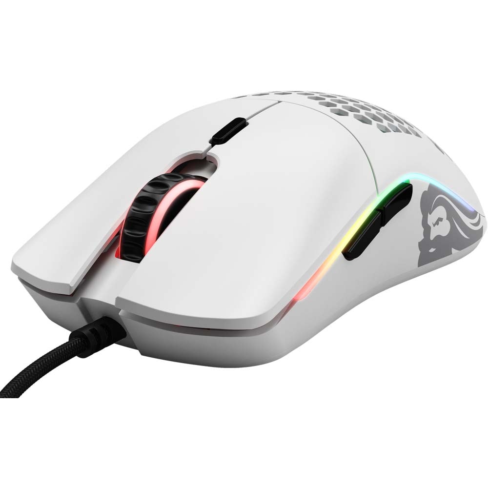 Mouse Gaming GLORIOUS Model O, 12000 dpi, Matte White