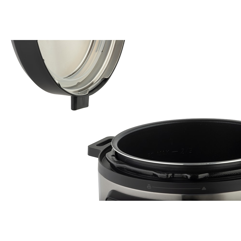 Multicooker GORENJE GMC6SBK, 5.7l, 1000W, 8 programe, argintiu-negru