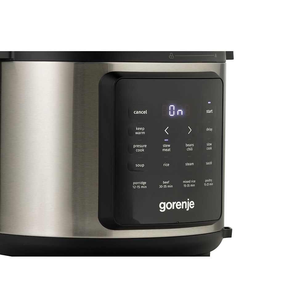 Multicooker GORENJE GMC6SBK, 5.7l, 1000W, 8 programe, argintiu-negru