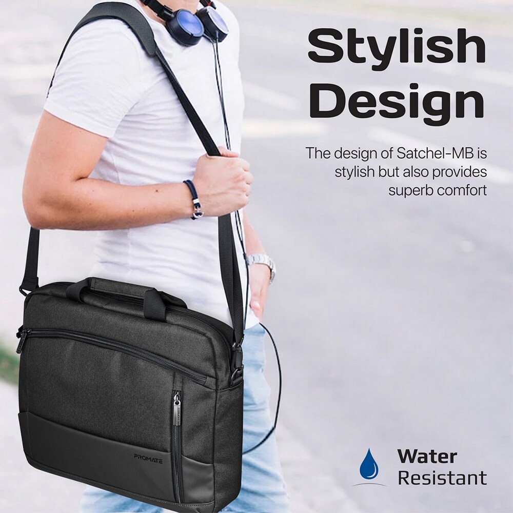 Geanta laptop PROMATE SATCHEL-MB, 15.6", negru