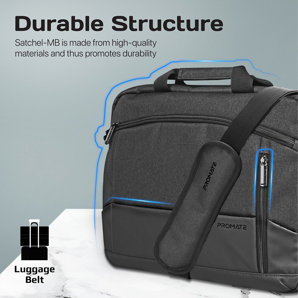 Geanta laptop PROMATE SATCHEL-MB, 15.6", negru