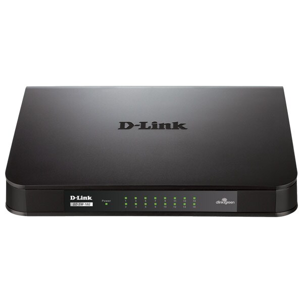 Switch D-Link GO-SW-16G, 16 porturi, negru