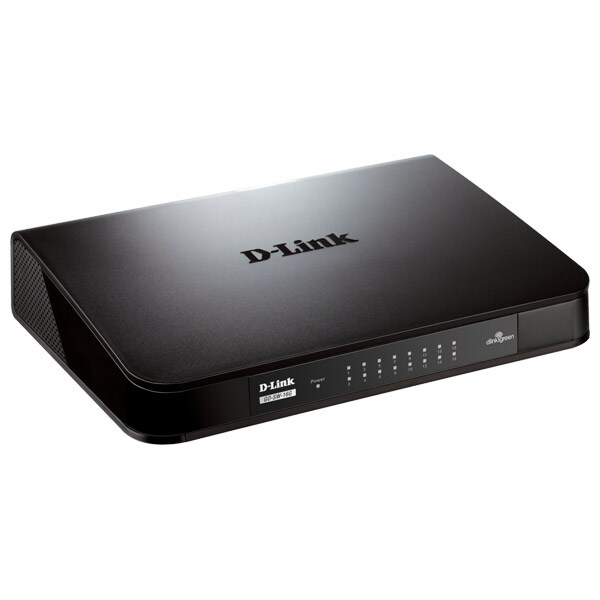 Switch D-Link GO-SW-16G, 16 porturi, negru