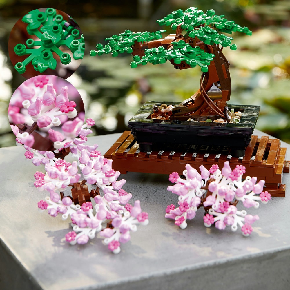 LEGO Botanicals: Bonsai 10281, 18 ani+, 878 piese