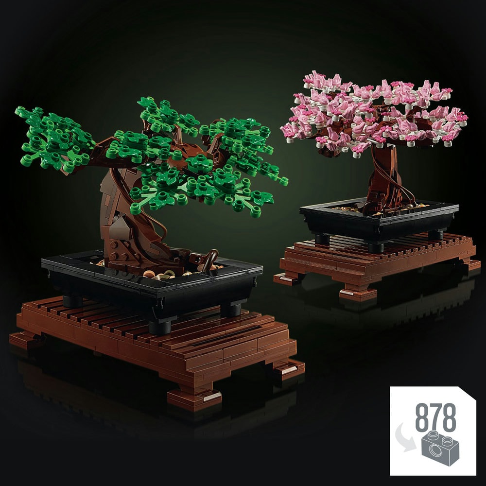 LEGO Botanicals: Bonsai 10281, 18 ani+, 878 piese