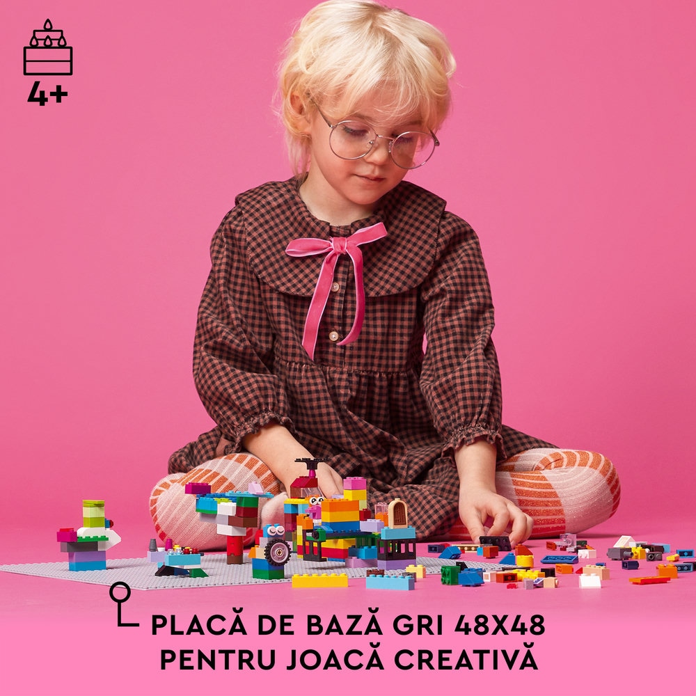 LEGO Classic: Placa de baza gri 11024 , 4 ani+, 1 piesa