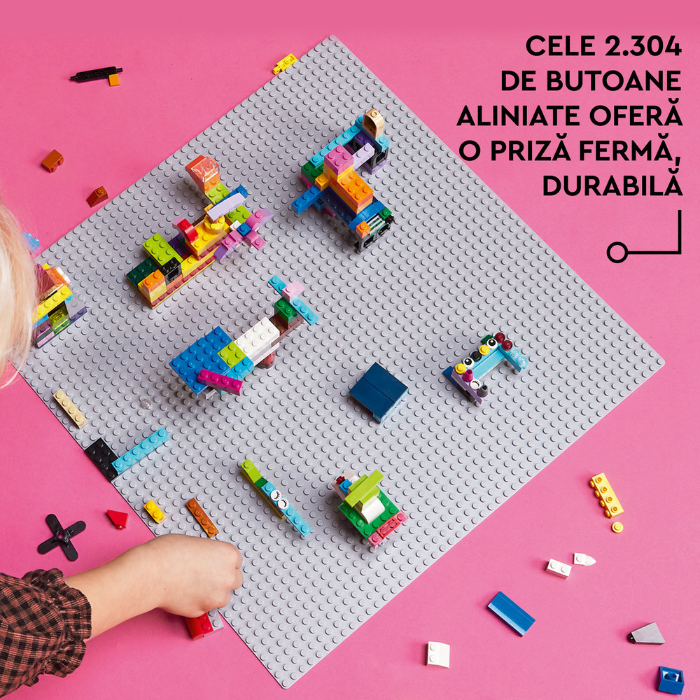 LEGO Classic: Placa de baza gri 11024 , 4 ani+, 1 piesa