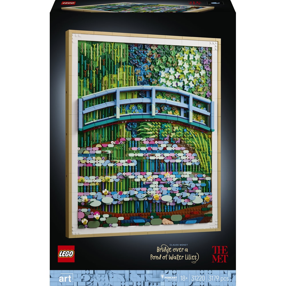 LEGO Art: Claude Monet - Pod peste lac cu nuferi 31220, 18 ani+, 3179 piese