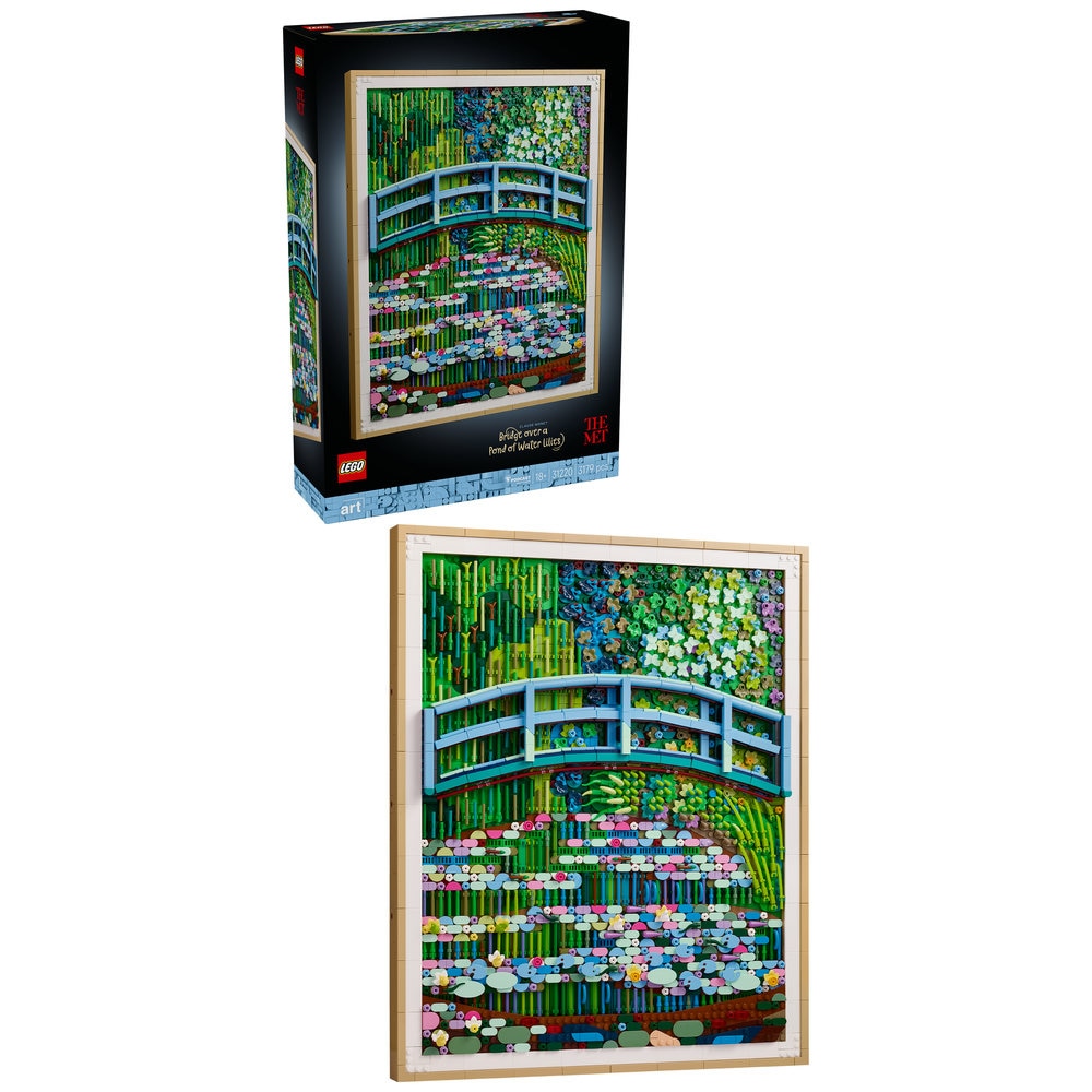 LEGO Art: Claude Monet - Pod peste lac cu nuferi 31220, 18 ani+, 3179 piese