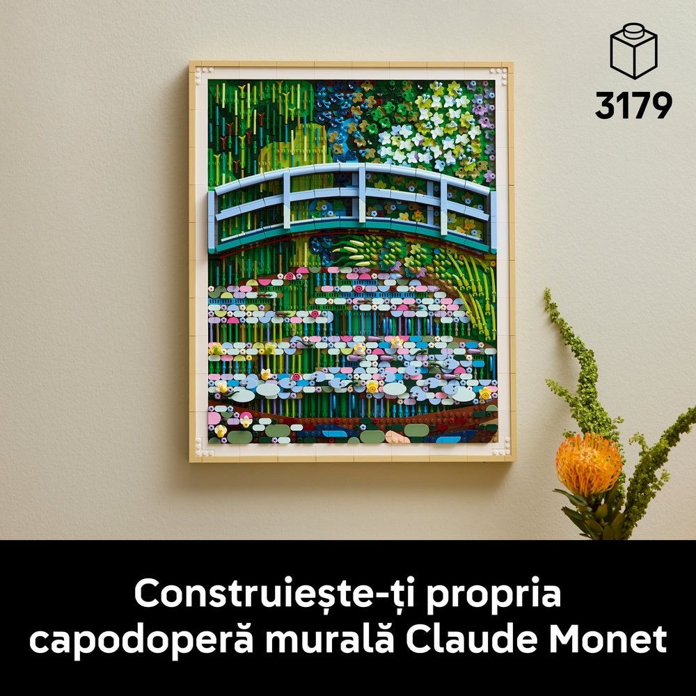 LEGO Art: Claude Monet - Pod peste lac cu nuferi 31220, 18 ani+, 3179 piese