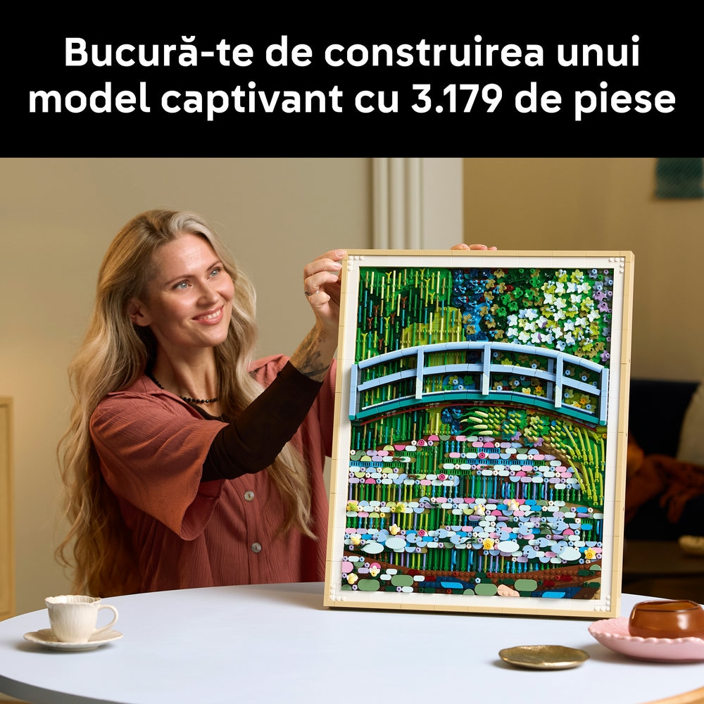 LEGO Art: Claude Monet - Pod peste lac cu nuferi 31220, 18 ani+, 3179 piese