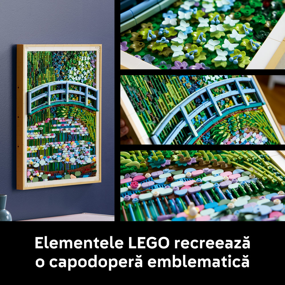 LEGO Art: Claude Monet - Pod peste lac cu nuferi 31220, 18 ani+, 3179 piese