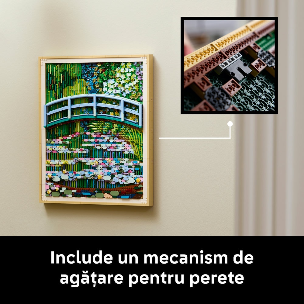 LEGO Art: Claude Monet - Pod peste lac cu nuferi 31220, 18 ani+, 3179 piese