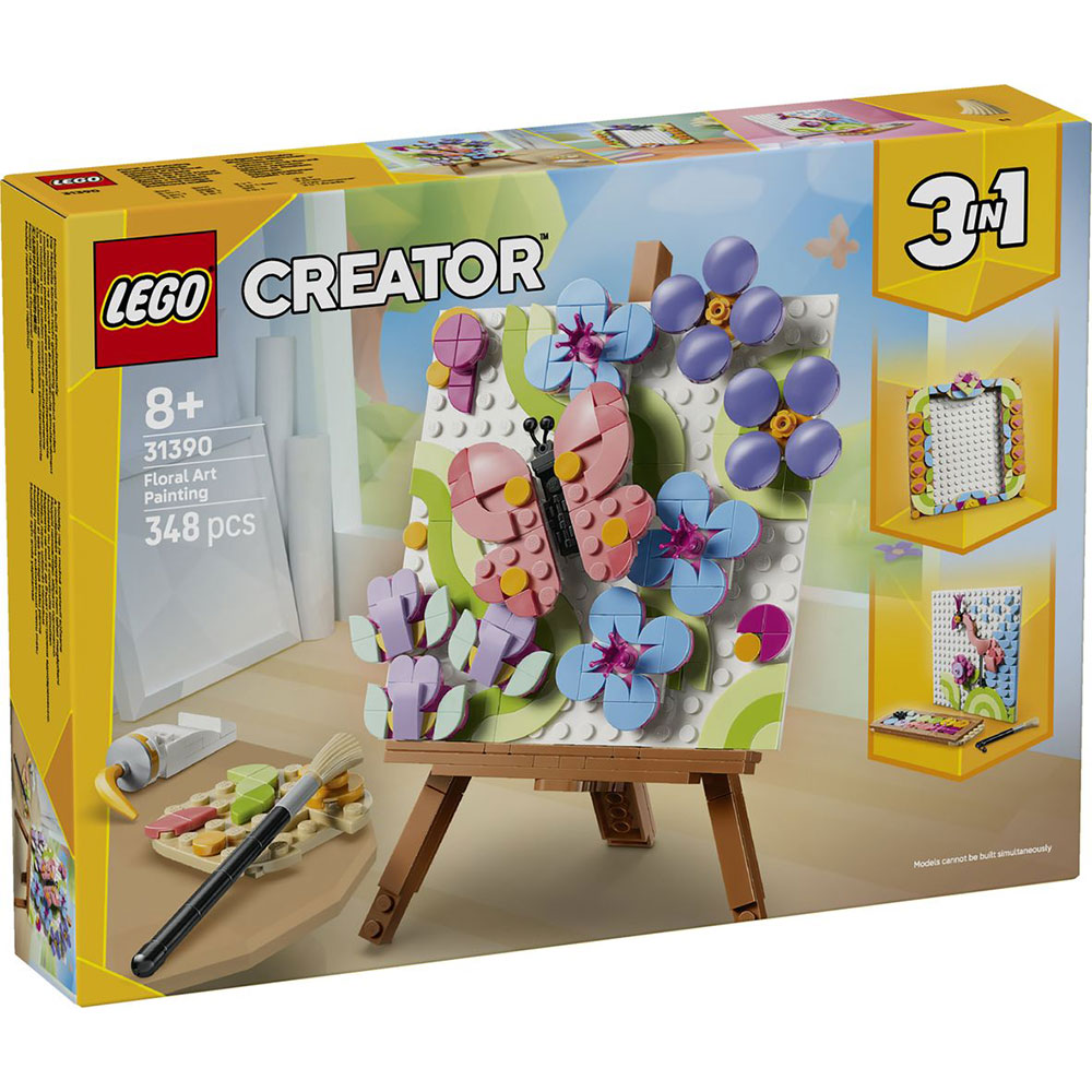 LEGO Creator: Tablou decorativ cu arta florala 31390, 8 ani+, 348 piese