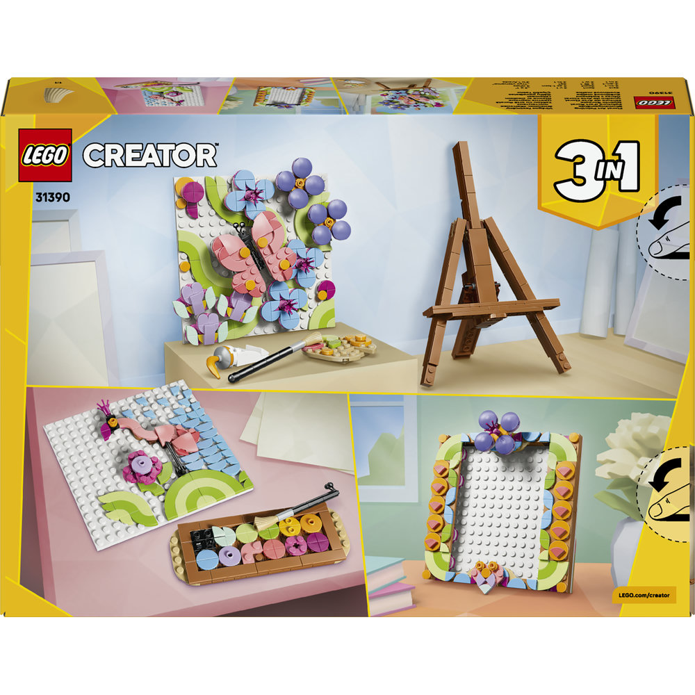 LEGO Creator: Tablou decorativ cu arta florala 31390, 8 ani+, 348 piese