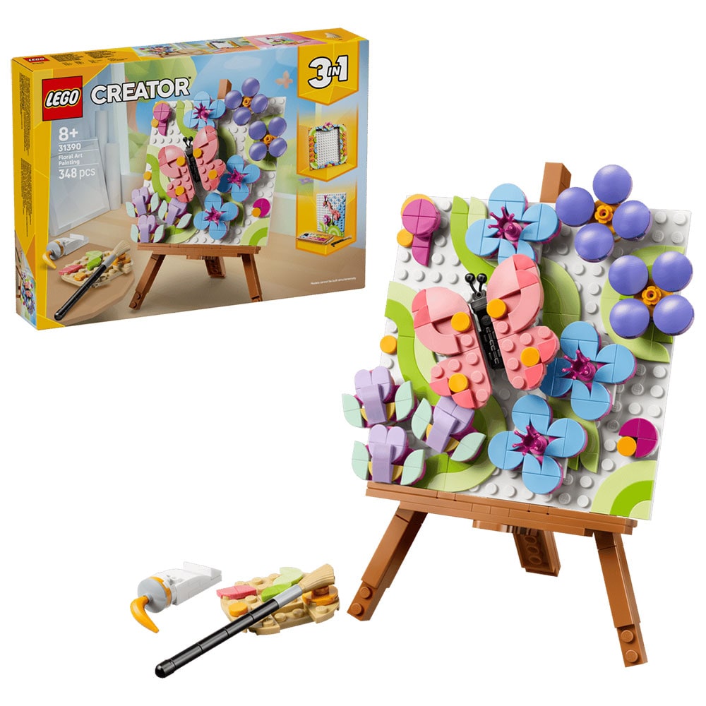 LEGO Creator: Tablou decorativ cu arta florala 31390, 8 ani+, 348 piese