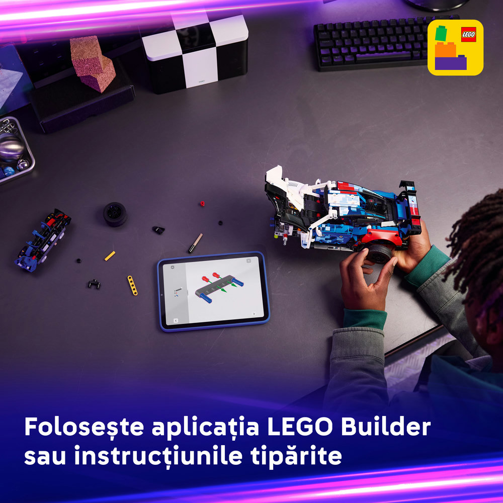 LEGO Technic: Masina de curse BMW M4 GT3 EVO 42226, 11 ani+, 747 piese