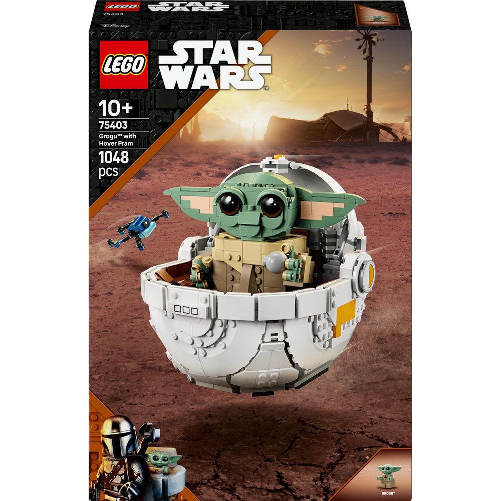 LEGO Star Wars: Grogu cu landoul planor 75403, 10 ani+, 1048 piese