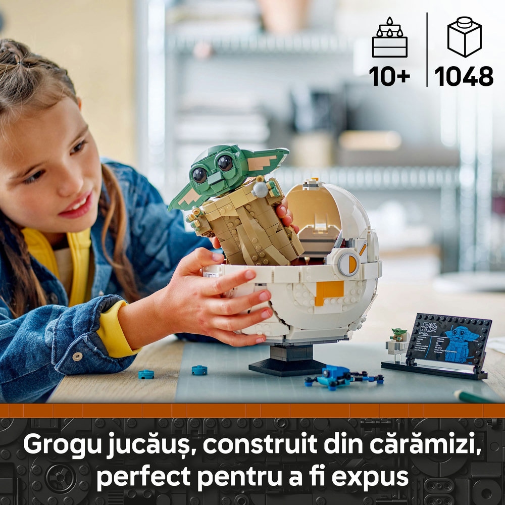 LEGO Star Wars: Grogu cu landoul planor 75403, 10 ani+, 1048 piese