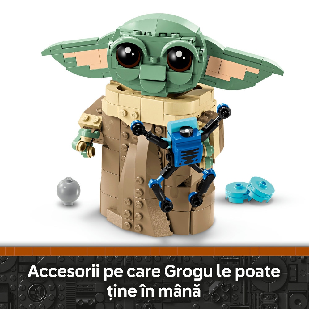 LEGO Star Wars: Grogu cu landoul planor 75403, 10 ani+, 1048 piese