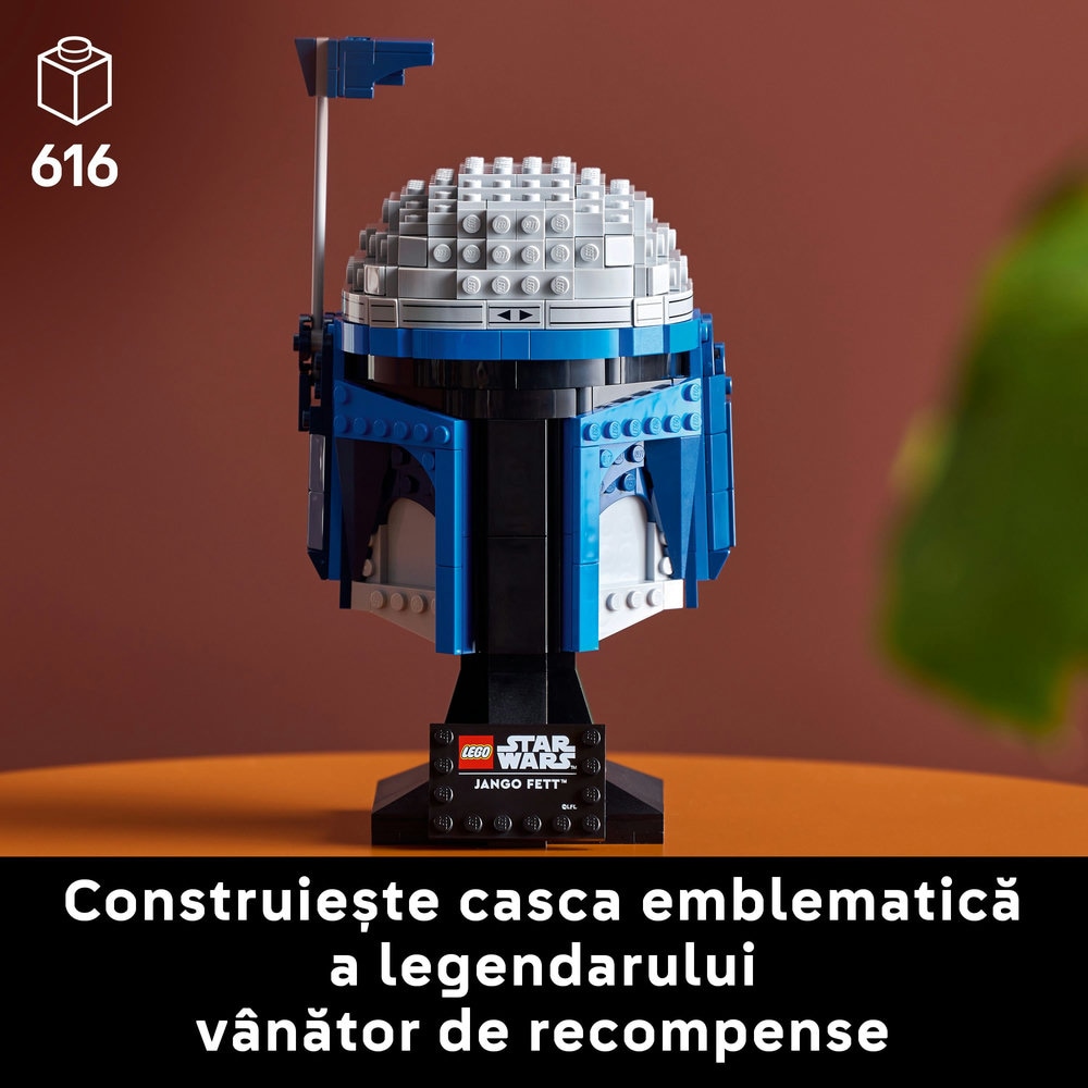 LEGO Star Wars: Casca lui Jango Fett 75408, 18 ani+, 616 piese