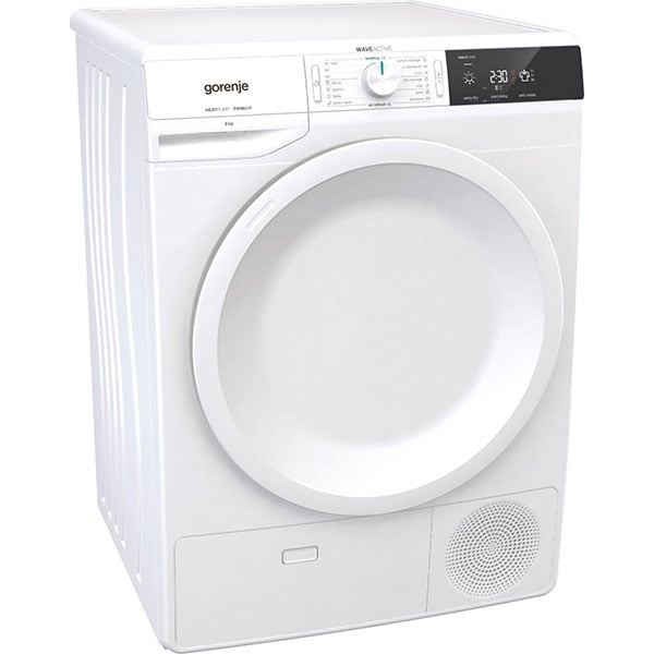 Uscator de rufe GORENJE DE82, Pompa de caldura, 8 kg, 16 programe, Clasa A++, alb