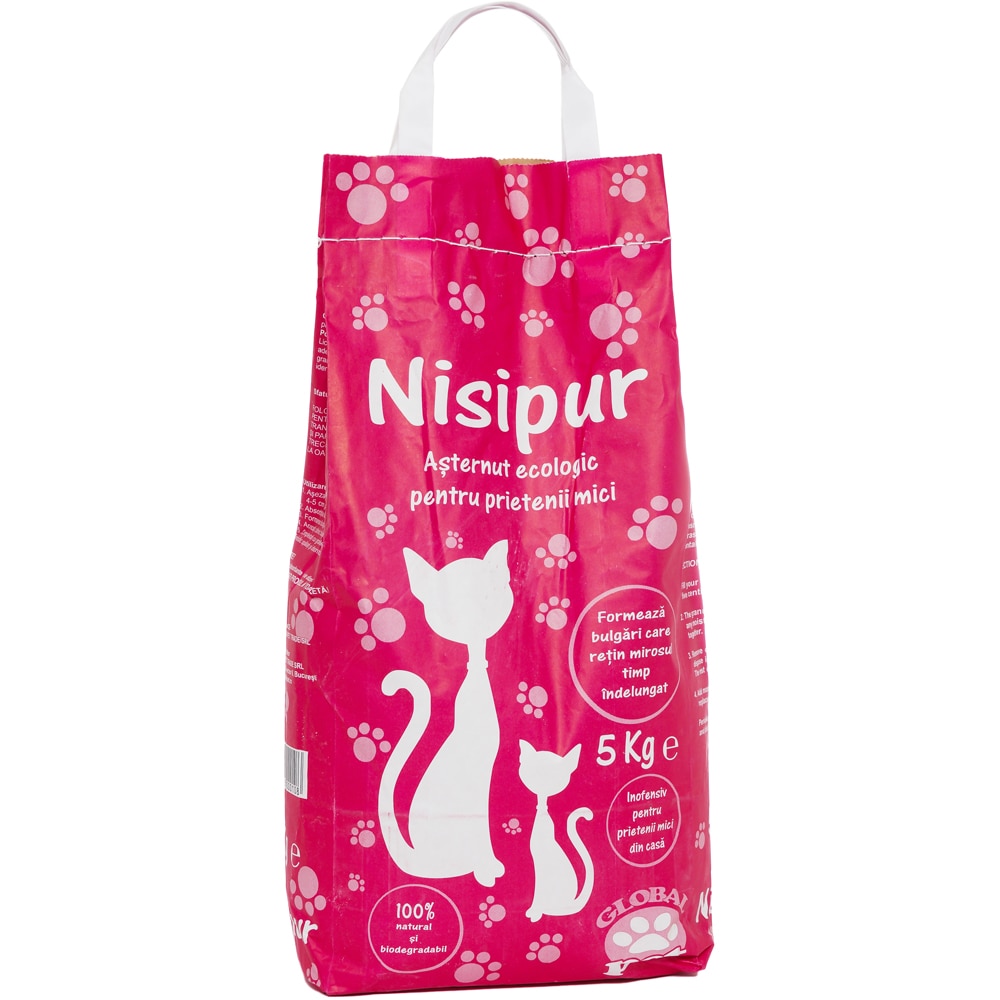 Asternut igienic pentru pisici NISIPUR, 5 kg