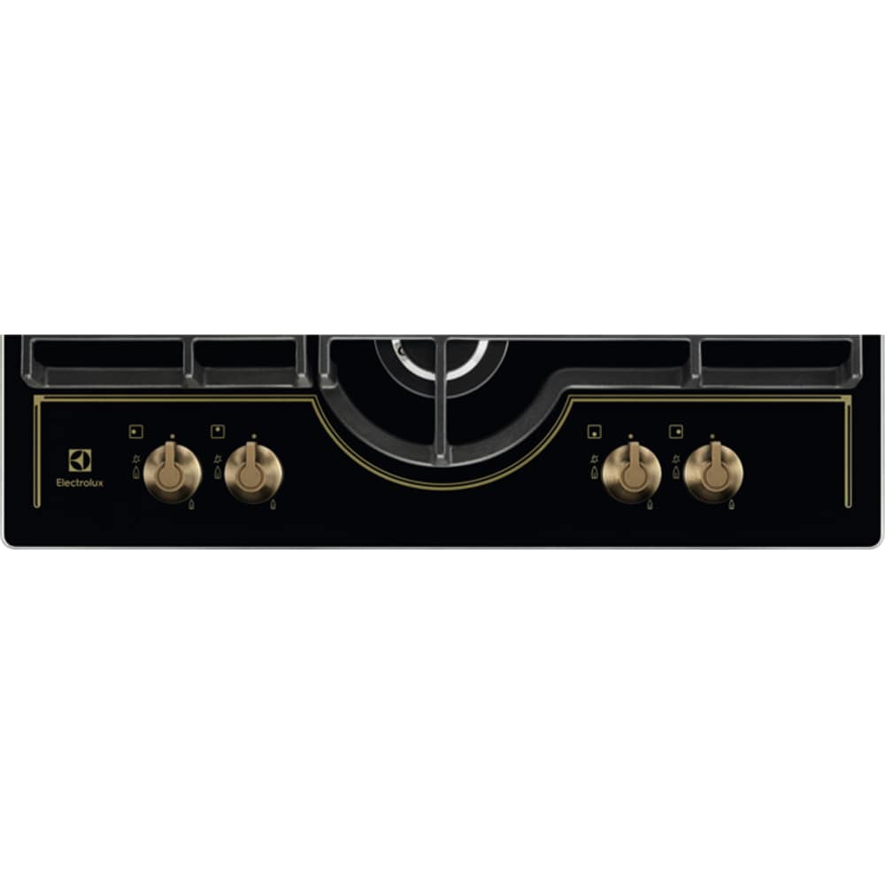 Plita incorporabila ELECTROLUX GPE363RBK, Gaz, 4 arzatoare, Wok, negru