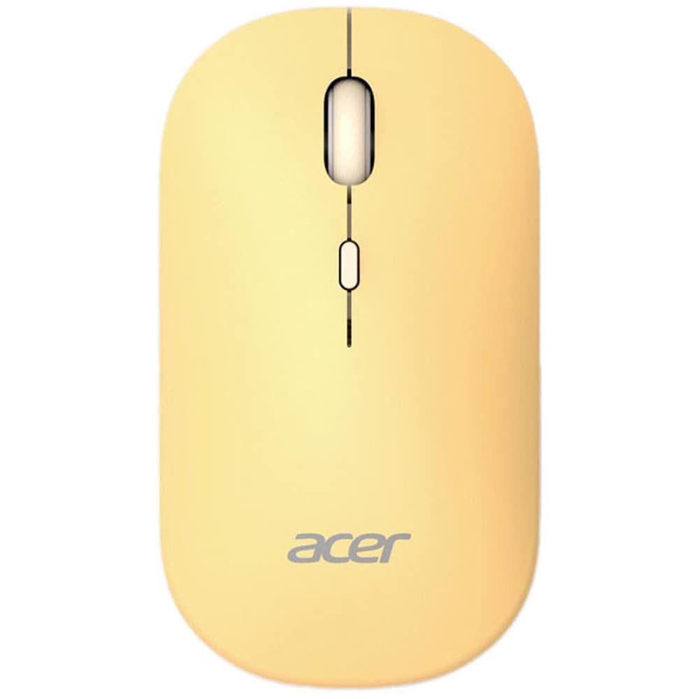 Mouse Wireless ACER AMR130, Dual-Mode, 1600 dpi, Bluetooth, galben