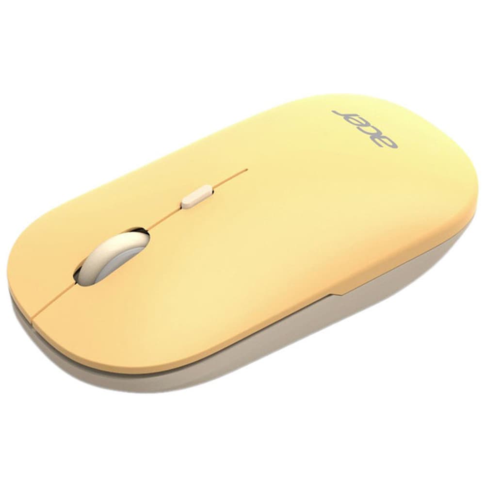 Mouse Wireless ACER AMR130, Dual-Mode, 1600 dpi, Bluetooth, galben