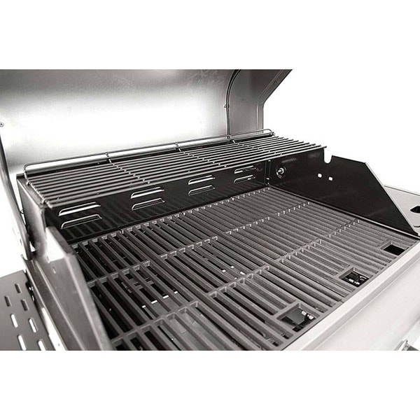 Gratar pe gaz LANDMANN Triton 12962, 65 x 44 cm, 4 + 1 arzatoare, 4 role, argintiu