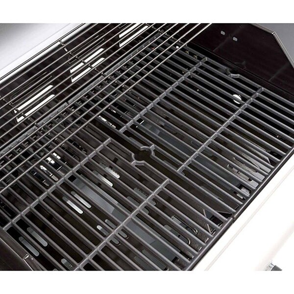 Gratar pe gaz LANDMANN Triton 12962, 65 x 44 cm, 4 + 1 arzatoare, 4 role, argintiu