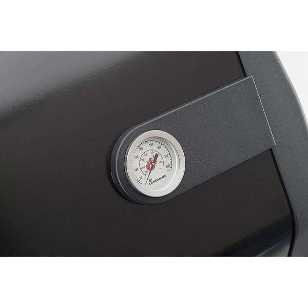 Gratar pe gaz LANDMANN Triton 12962, 65 x 44 cm, 4 + 1 arzatoare, 4 role, argintiu