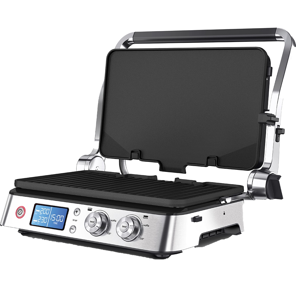 Gratar electric BRAUN MultiGrill 9 CG9040, 2000W, argintiu-negru 