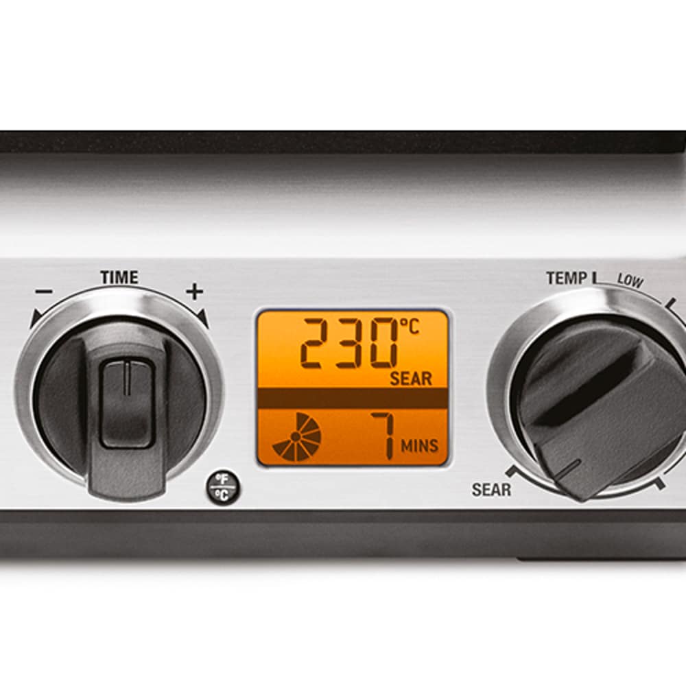 Gratar electric 2in1 SAGE GR820, 2400W, argintiu-negru