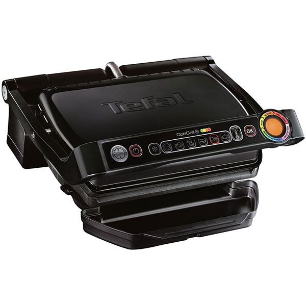 Gratar electric TEFAL OptiGrill+ Snacking&Baking GC714834, 2000W, 6 programe automate, negru