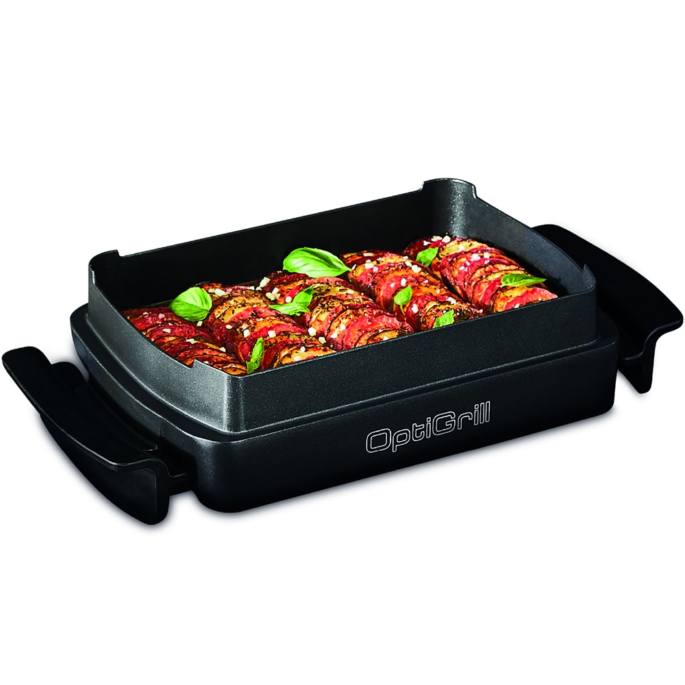 Gratar electric TEFAL OptiGrill+ Snacking&Baking GC714834, 2000W, 6 programe automate, negru