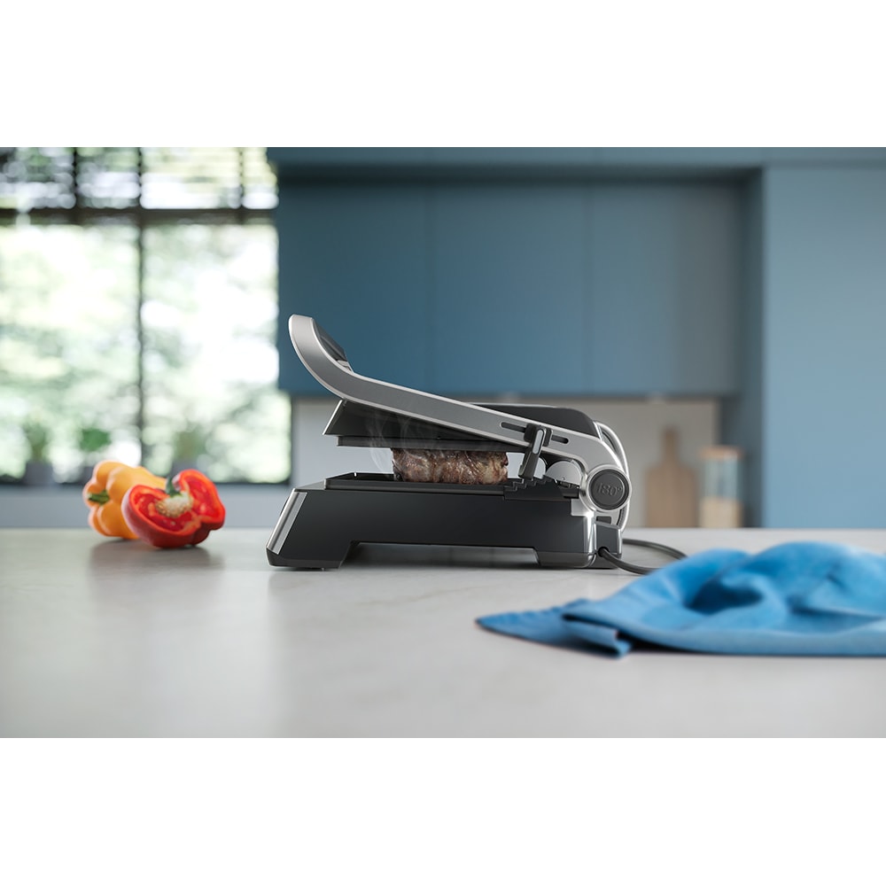 Gratar electric PHILIPS Seria 5000 HD630190, 2200W, argintiu-negru 