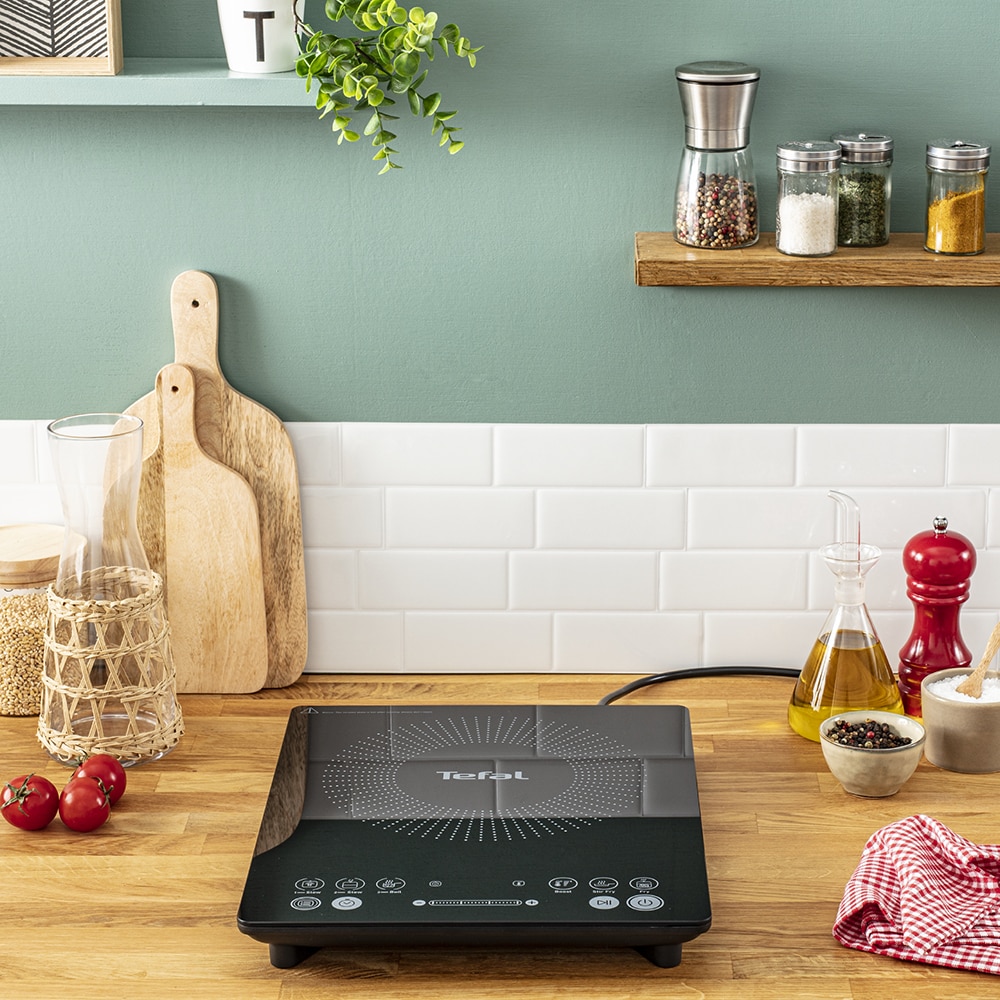 Plita cu inductie TEFAL EveryDay Slim IH210801, 1 arzator, 2100W, negru 