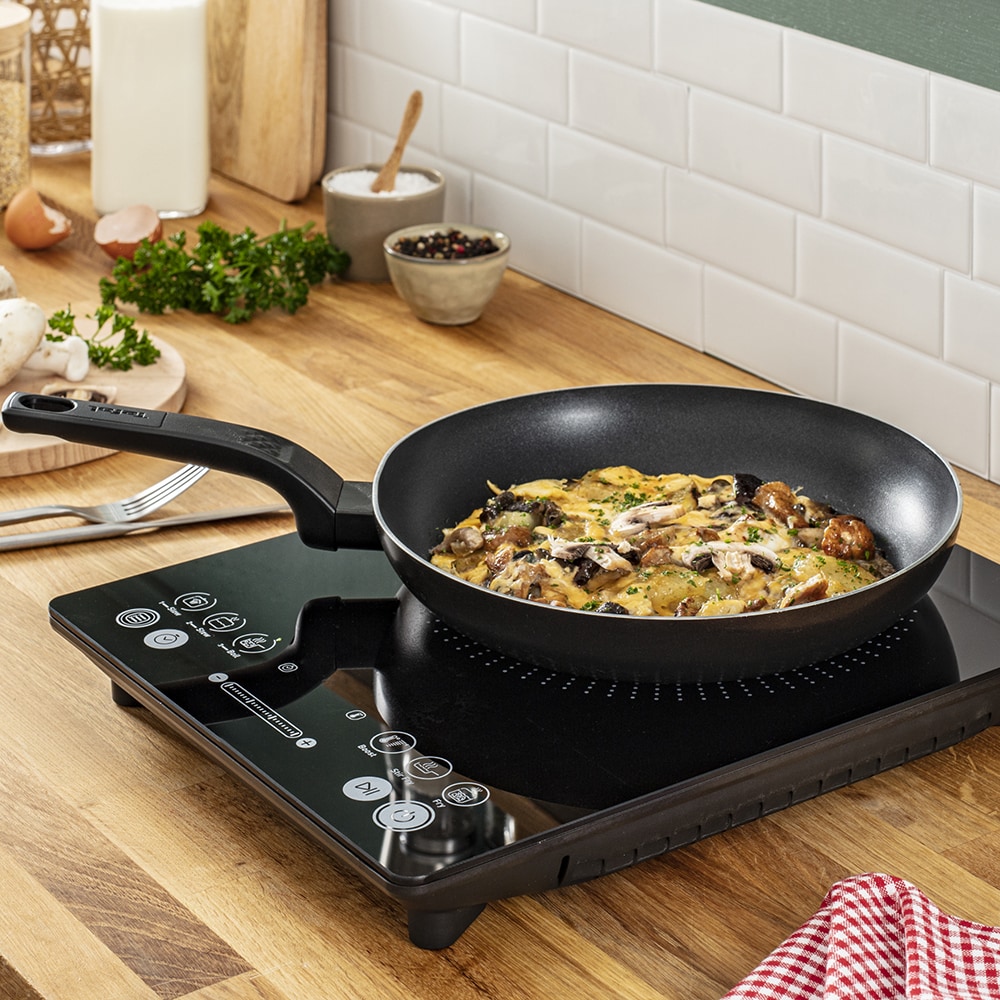 Plita cu inductie TEFAL EveryDay Slim IH210801, 1 arzator, 2100W, negru 