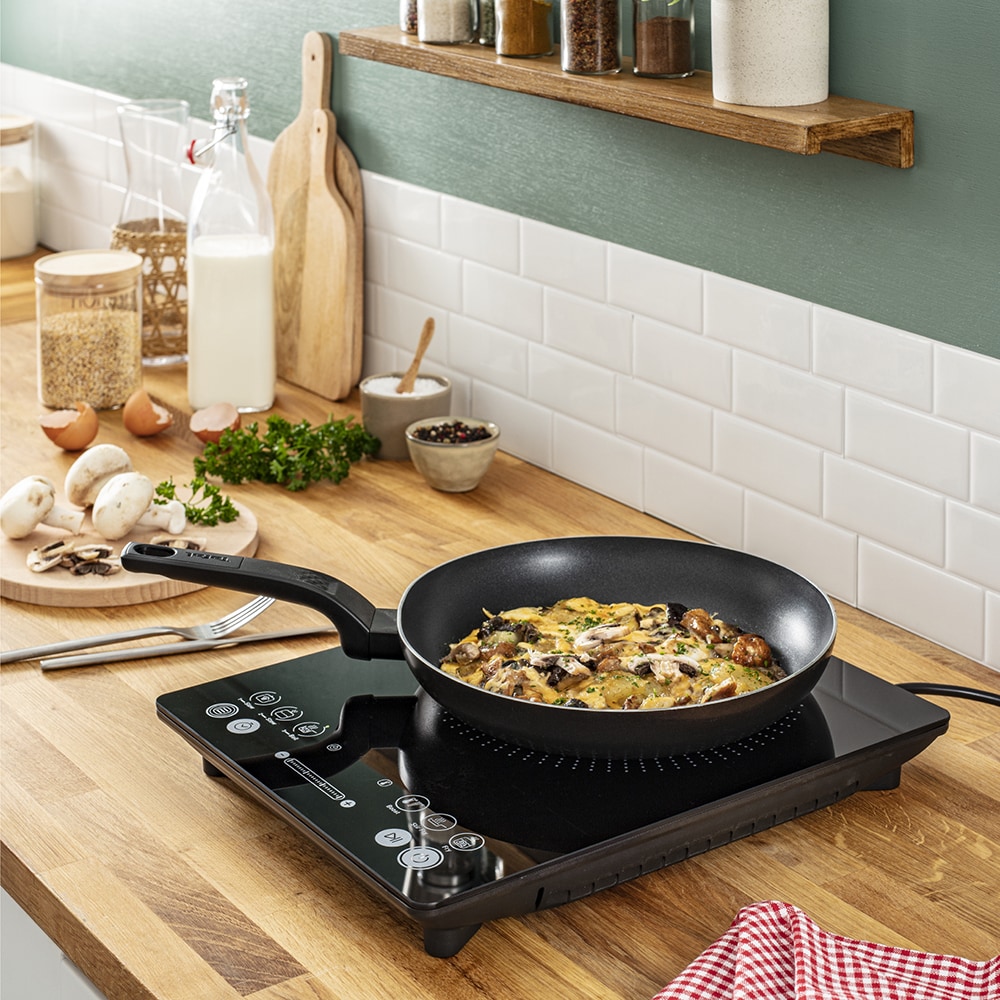 Plita cu inductie TEFAL EveryDay Slim IH210801, 1 arzator, 2100W, negru 