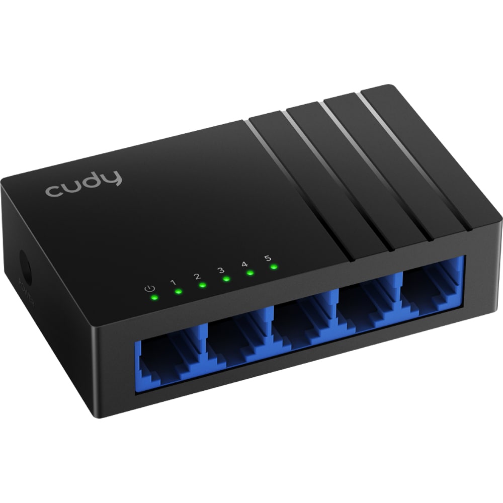 Switch CUDY GS105D, 5 porturi, Gigabit, negru