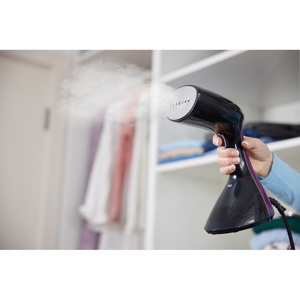 Aparat de calcat vertical GORENJE GS2100BKV, 2100W, 35g/min, 220ml, negru-mov