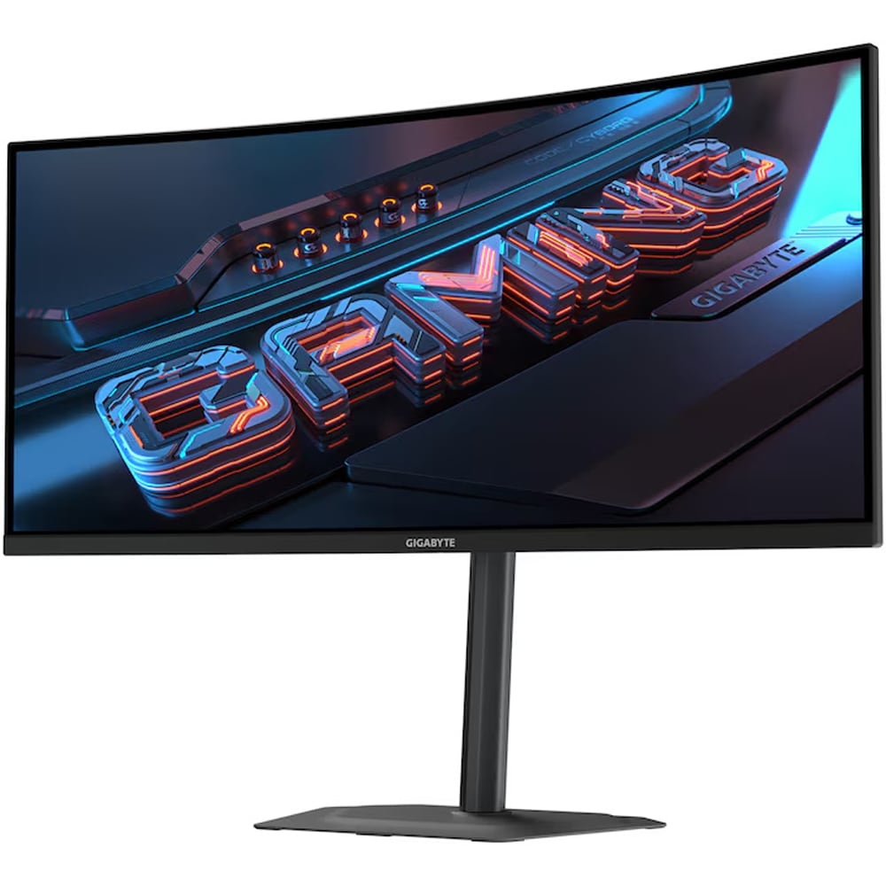 Monitor Gaming curbat LED VA GIGABYTE GS34WQCA, 34", WQHD, 120Hz, Adaptive Sync, HDR10, negru