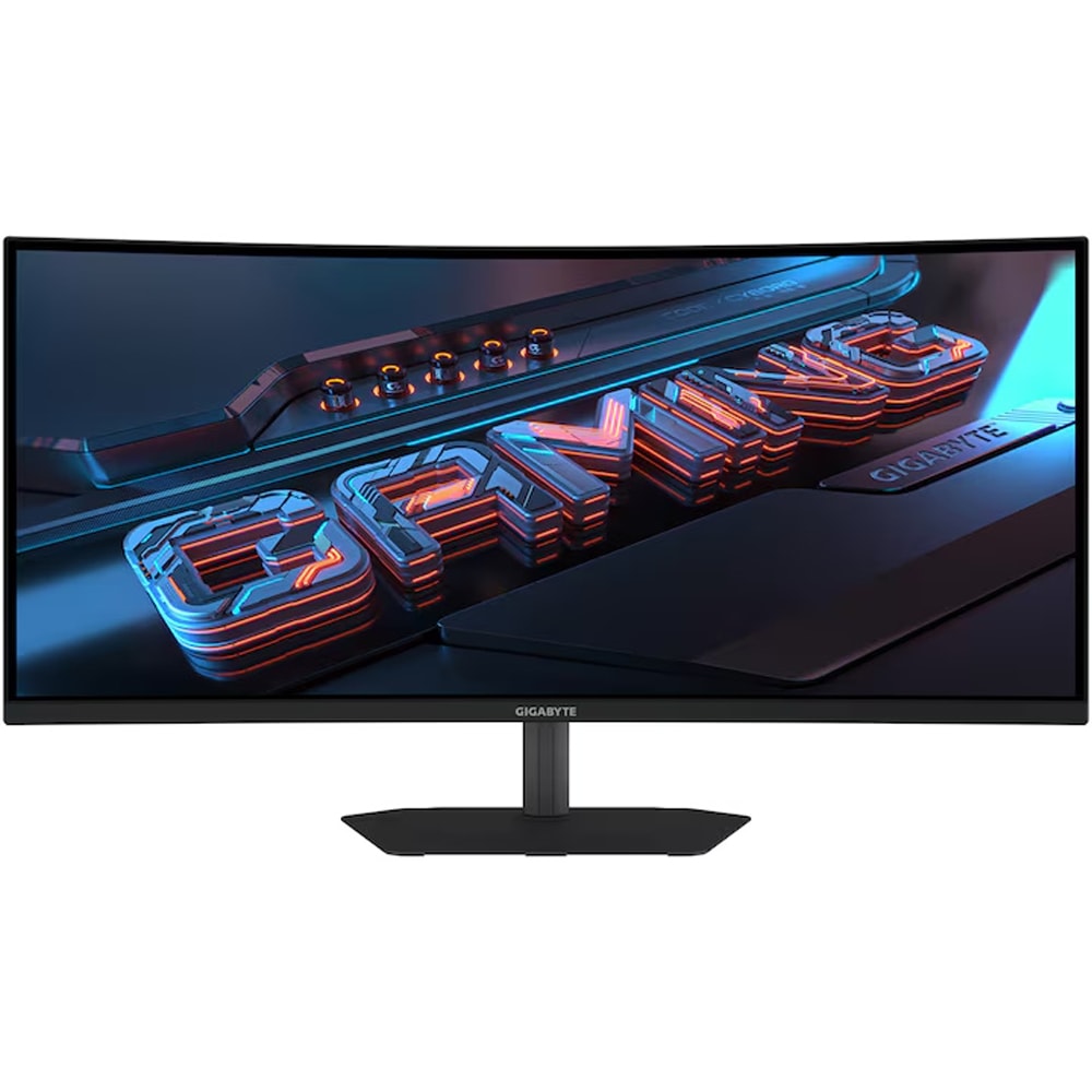 Monitor Gaming curbat LED VA GIGABYTE GS34WQCA, 34", WQHD, 120Hz, Adaptive Sync, HDR10, negru