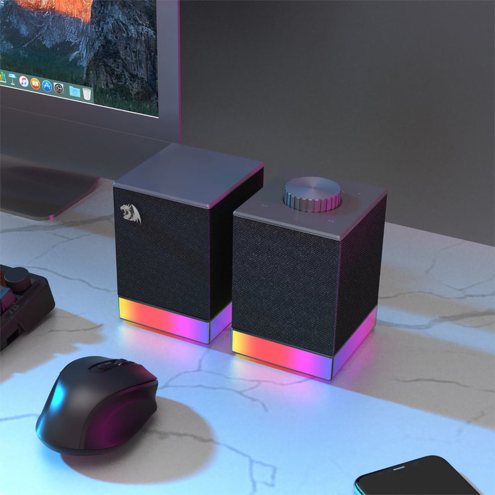 Boxe REDRAGON Glyph GS517, 2.0, 10W, Bluetooth, negru