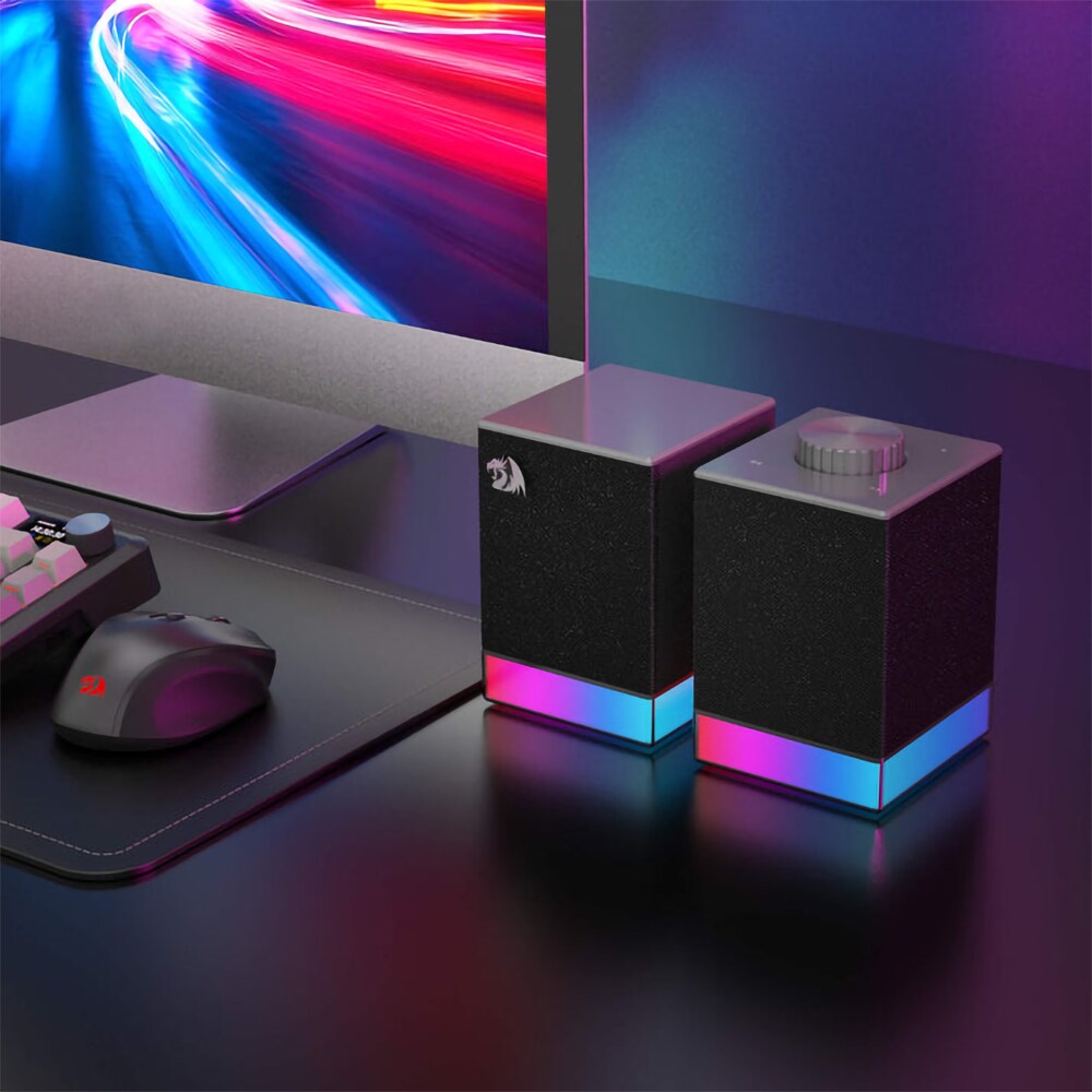 Boxe REDRAGON Glyph GS517, 2.0, 10W, Bluetooth, negru