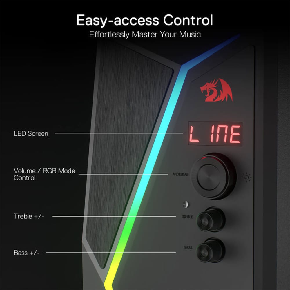 Boxe REDRAGON Anvil GS520 Pro, 2.1, 25W, Bluetooth, negru