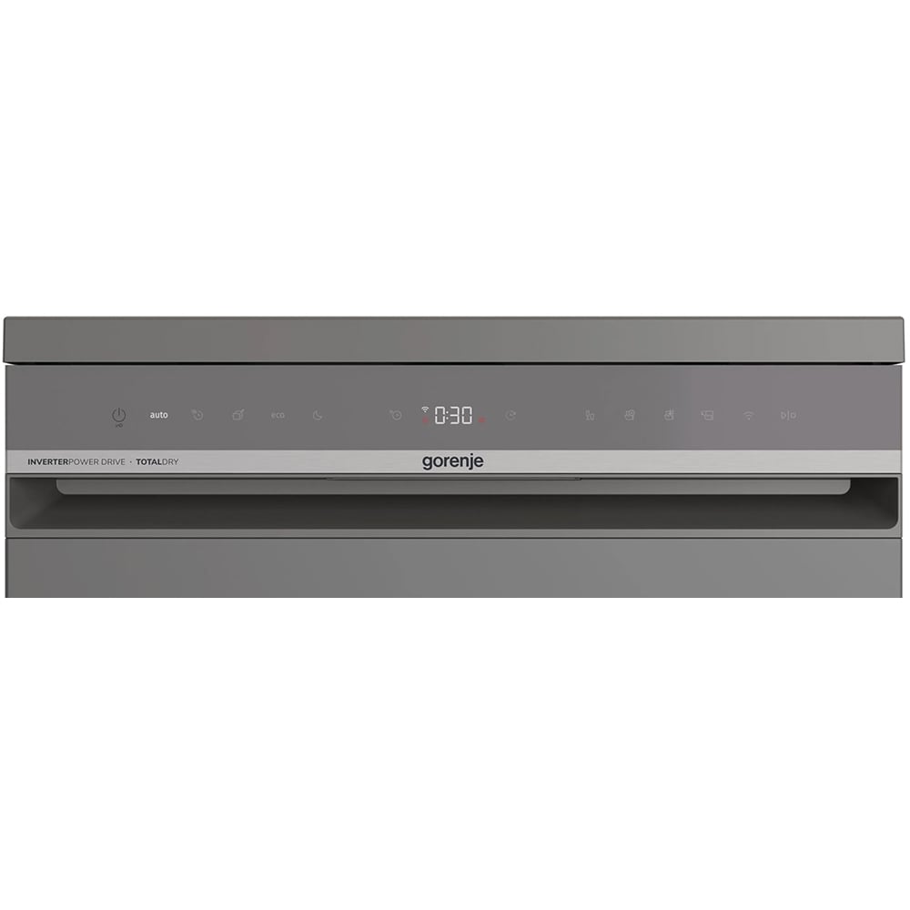 Masina de spalat vase independenta GORENJE GS673B90X, 16 seturi, 7 programe, 60 cm, Clasa B, Wi-Fi, panou comanda gri