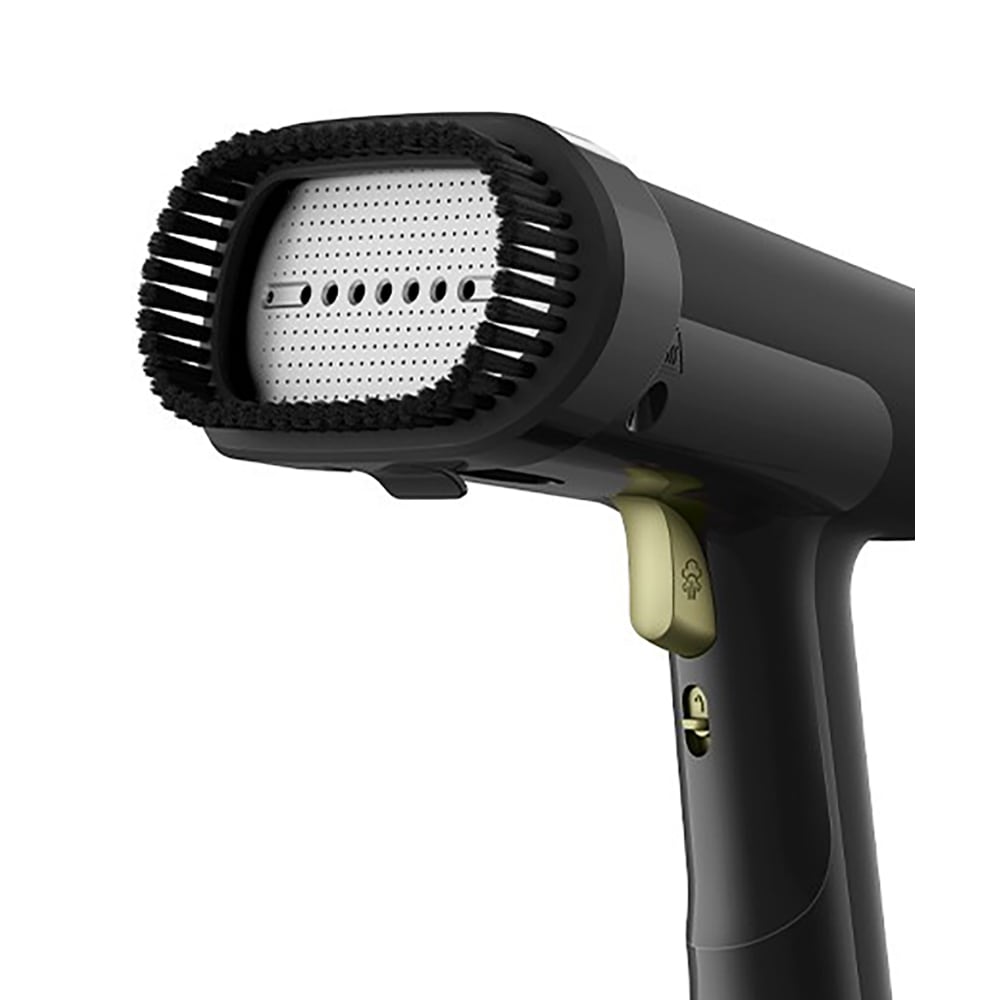Aparat de calcat vertical cu abur BRAUN GS7088CP, 1600W, 25g/min, 250ml, talpa Dual FreeGlide 3D, negru
